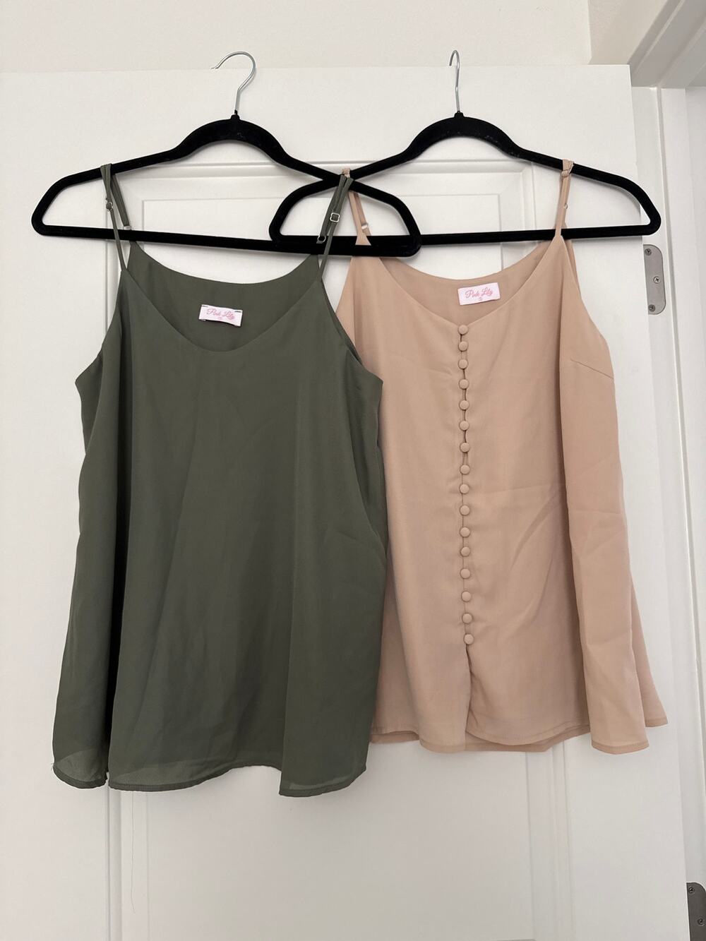 2 Pink Lily Tanks
